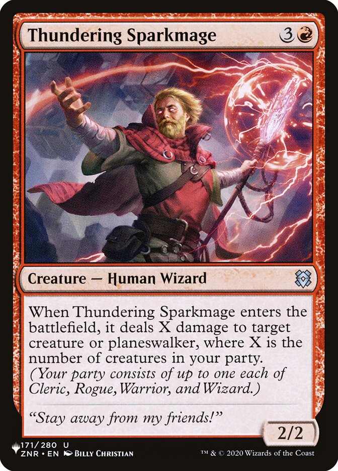 Thundering Sparkmage [The List] | Fandemonia Ltd