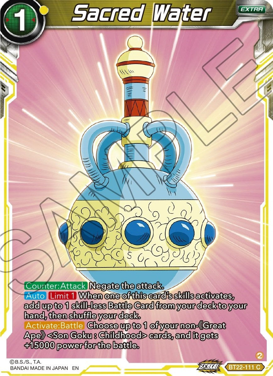 Sacred Water (Bt22-111) [Critical Blow] | Fandemonia Ltd