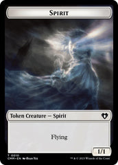 Spirit (0010) // Satyr Double-Sided Token [Commander Masters Tokens] | Fandemonia Ltd