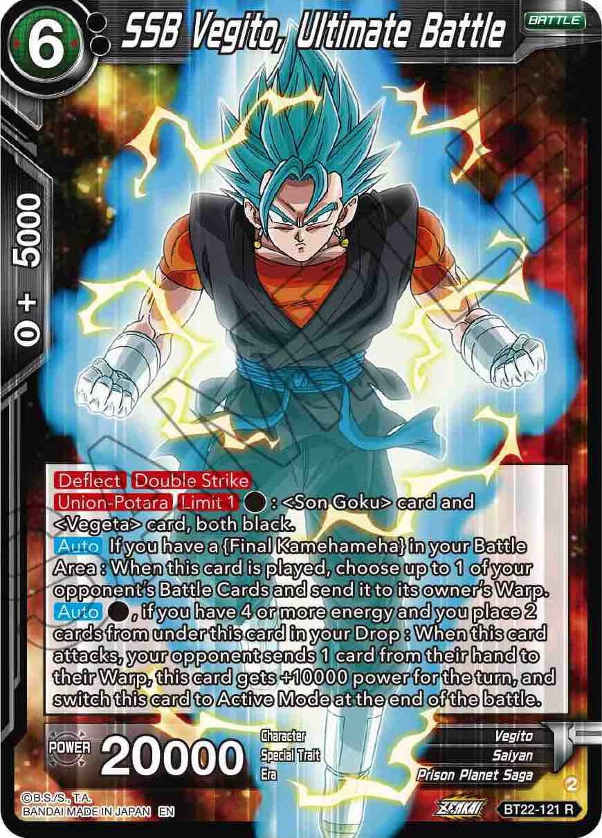 SSB Vegito, Ultimate Battle (BT22-121) [Critical Blow] | Fandemonia Ltd