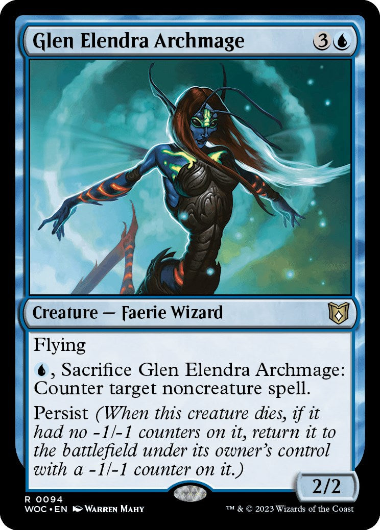 Glen Elendra Archmage [Wilds of Eldraine Commander] | Fandemonia Ltd