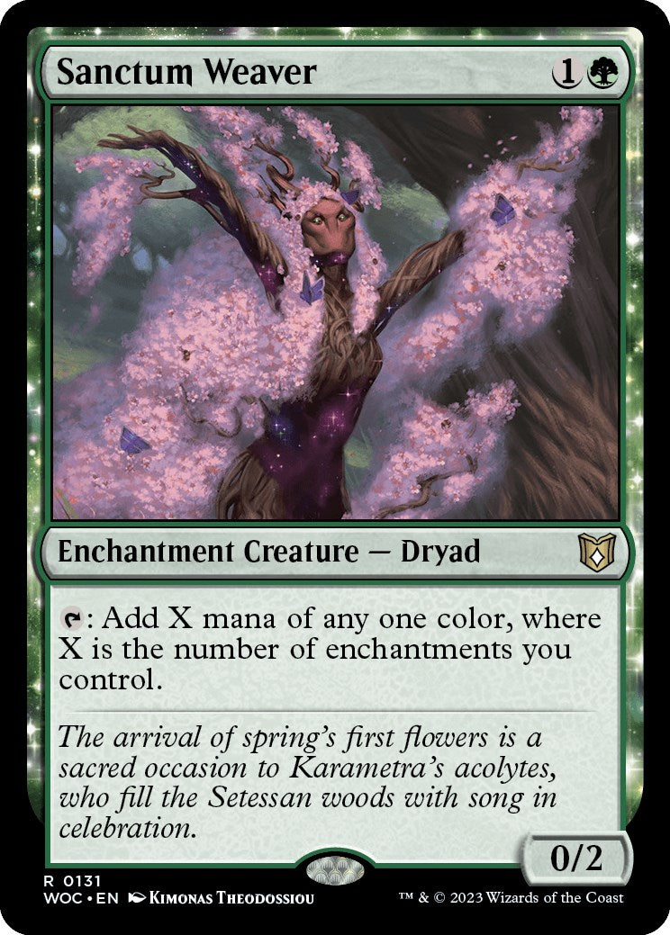 Sanctum Weaver [Wilds of Eldraine Commander] | Fandemonia Ltd