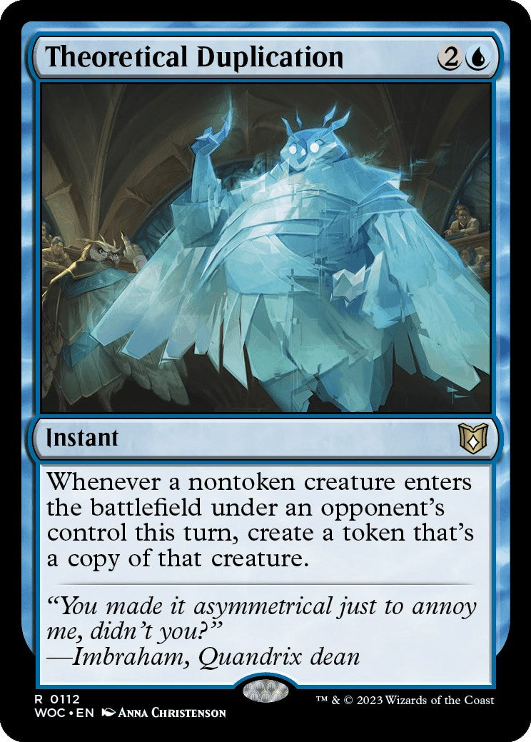 Theoretical Duplication [Wilds of Eldraine Commander] | Fandemonia Ltd