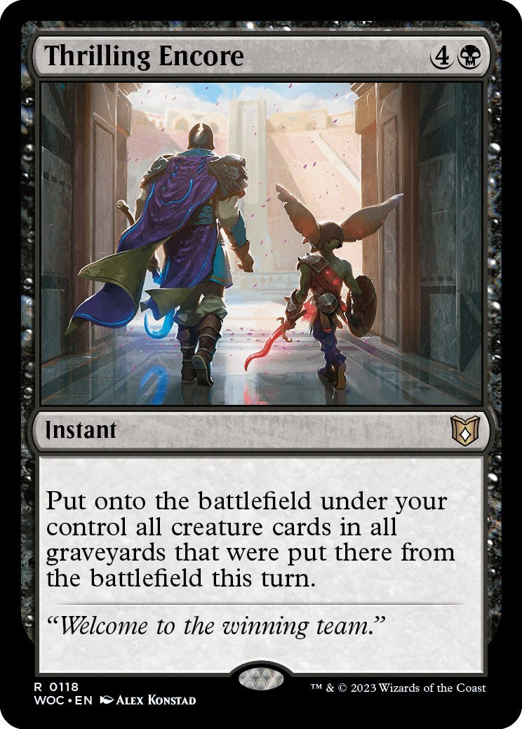 Thrilling Encore [Wilds of Eldraine Commander] | Fandemonia Ltd
