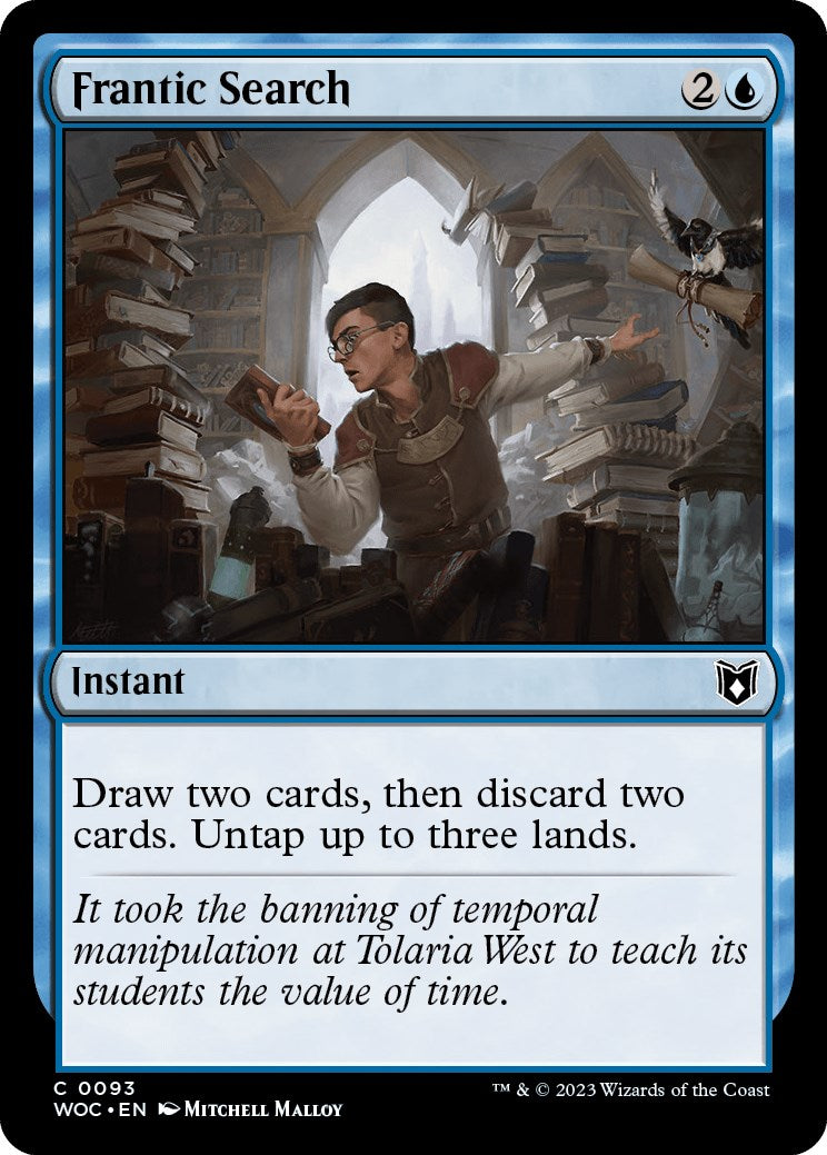 Frantic Search [Wilds of Eldraine Commander] | Fandemonia Ltd