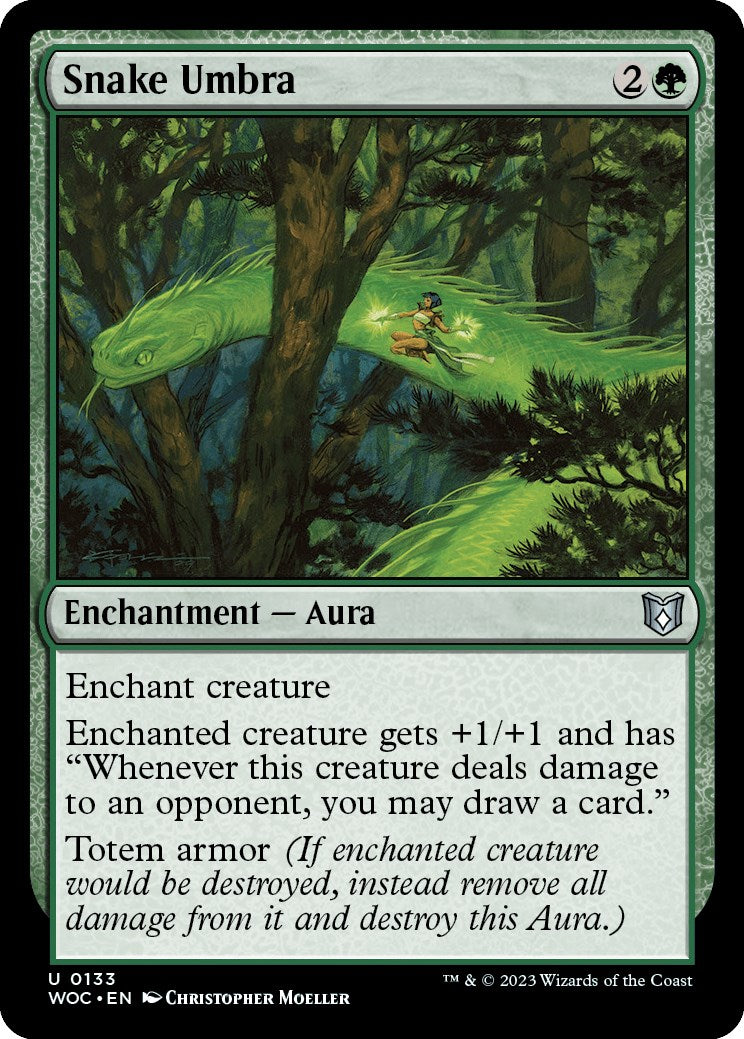 Snake Umbra [Wilds of Eldraine Commander] | Fandemonia Ltd