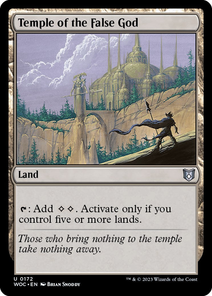 Temple of the False God [Wilds of Eldraine Commander] | Fandemonia Ltd