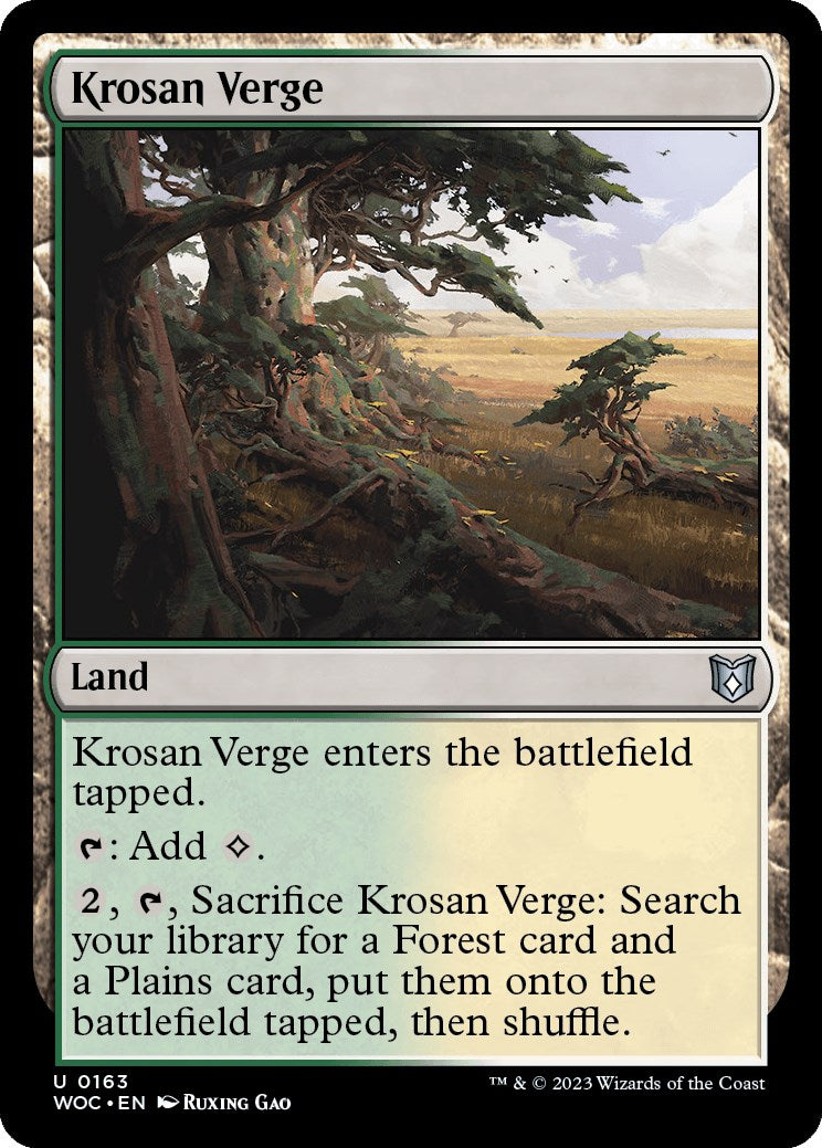 Krosan Verge [Wilds of Eldraine Commander] | Fandemonia Ltd