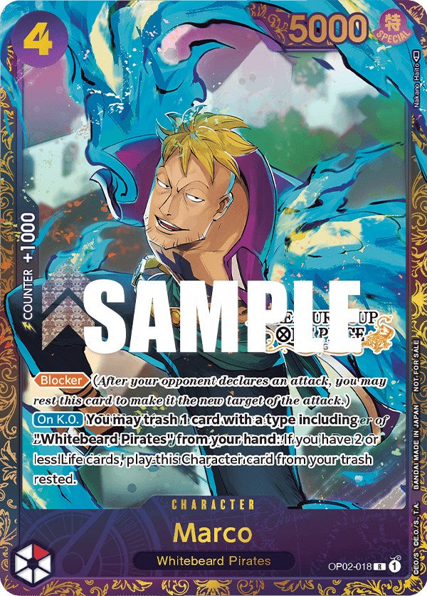 Marco (Treasure Cup) [One Piece Promotion Cards] | Fandemonia Ltd