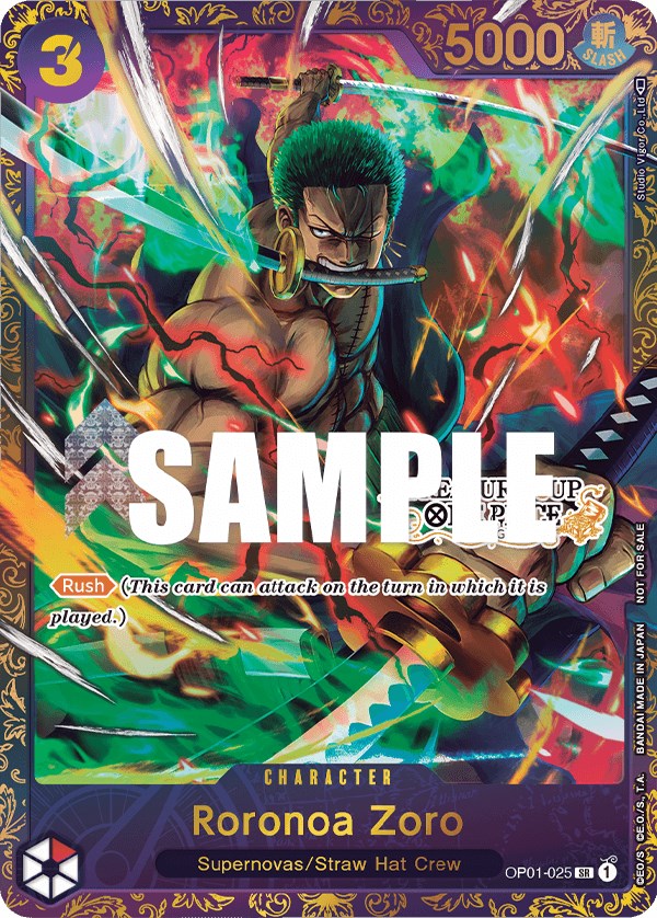 Roronoa Zoro (OP01-025) (Treasure Cup) [One Piece Promotion Cards] | Fandemonia Ltd