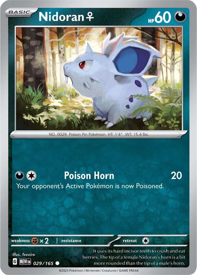 Nidoran F (029/165) [Scarlet & Violet 151] | Fandemonia Ltd