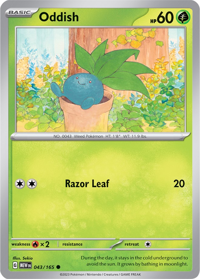 Oddish (043/165) [Scarlet & Violet 151] | Fandemonia Ltd