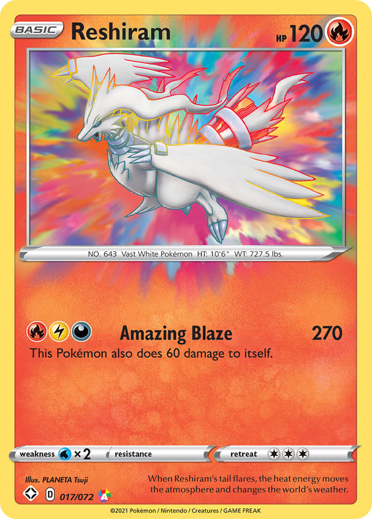 Reshiram (017/072) [Sword & Shield: Shining Fates] | Fandemonia Ltd