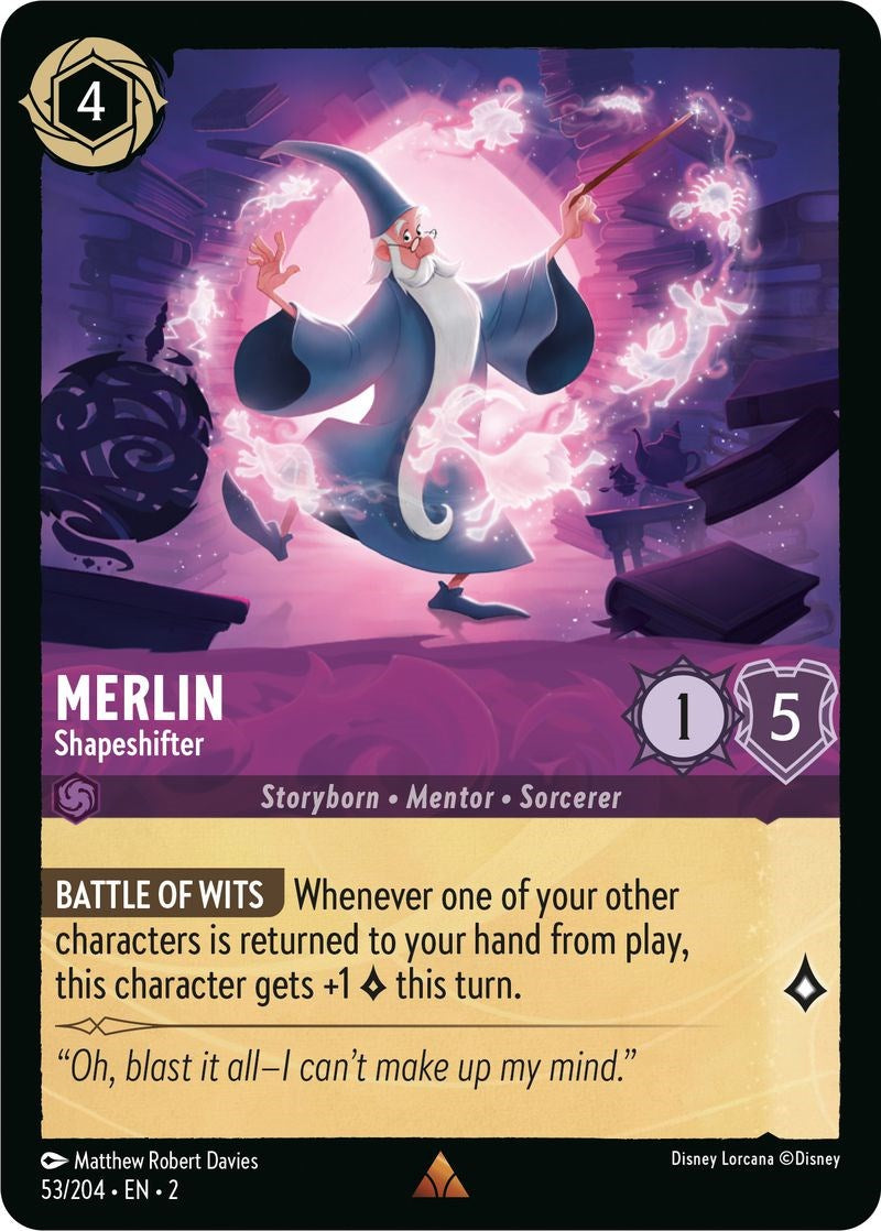 Merlin - Shapeshifter (53/204) [Rise of the Floodborn] | Fandemonia Ltd