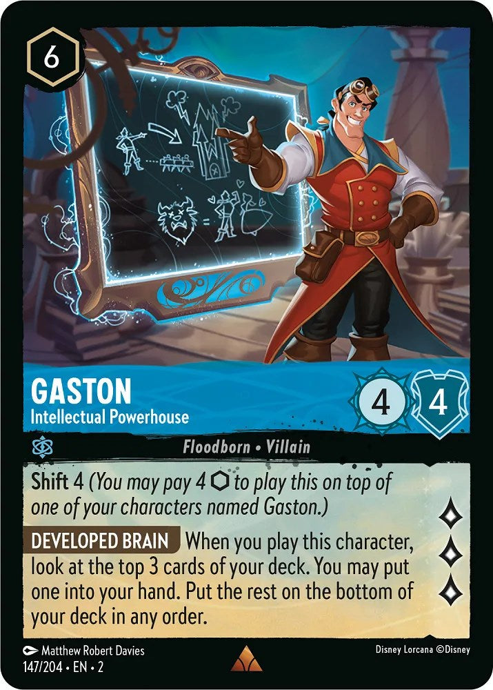 Gaston - Intellectual Powerhouse (147/204) [Rise of the Floodborn] | Fandemonia Ltd