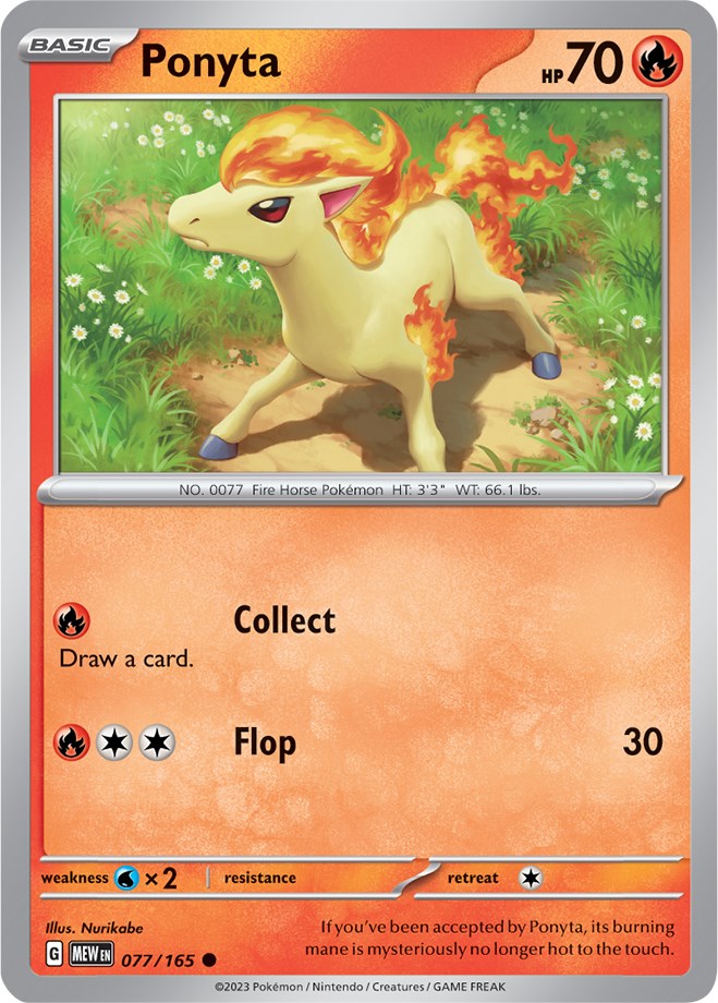 Ponyta (077/165) [Scarlet & Violet 151] | Fandemonia Ltd