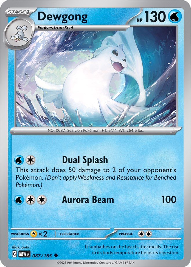 Dewgong (087/165) [Scarlet & Violet 151] | Fandemonia Ltd