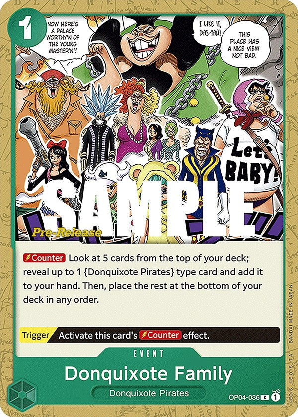 Donquixote Family [Kingdoms of Intrigue Pre-Release Cards] | Fandemonia Ltd