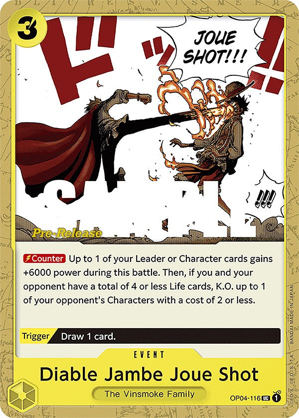 Diable Jambe Joue Shot [Kingdoms of Intrigue Pre-Release Cards] | Fandemonia Ltd