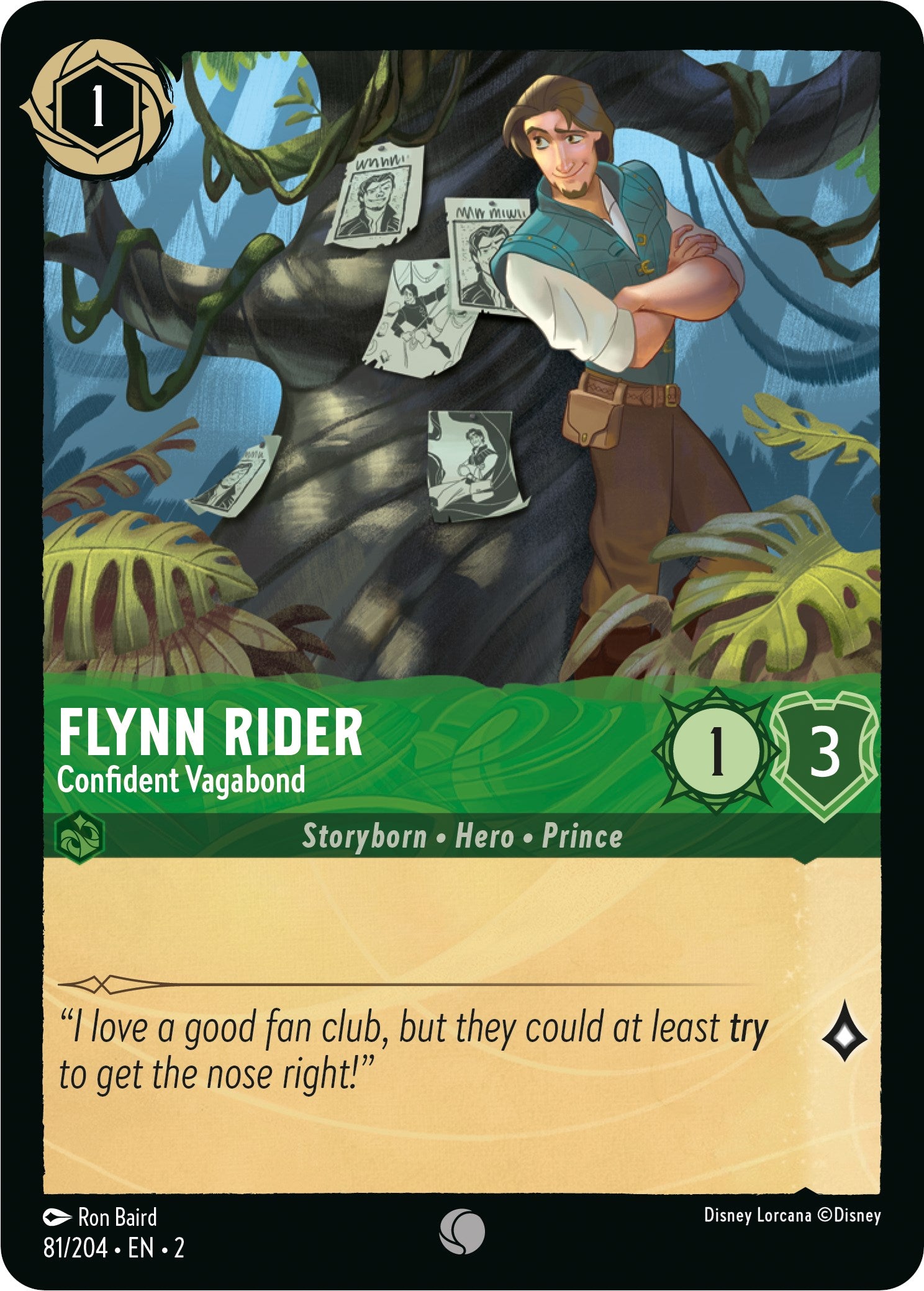 Flynn Rider - Confident Vagabond (81/204) [Rise of the Floodborn] | Fandemonia Ltd