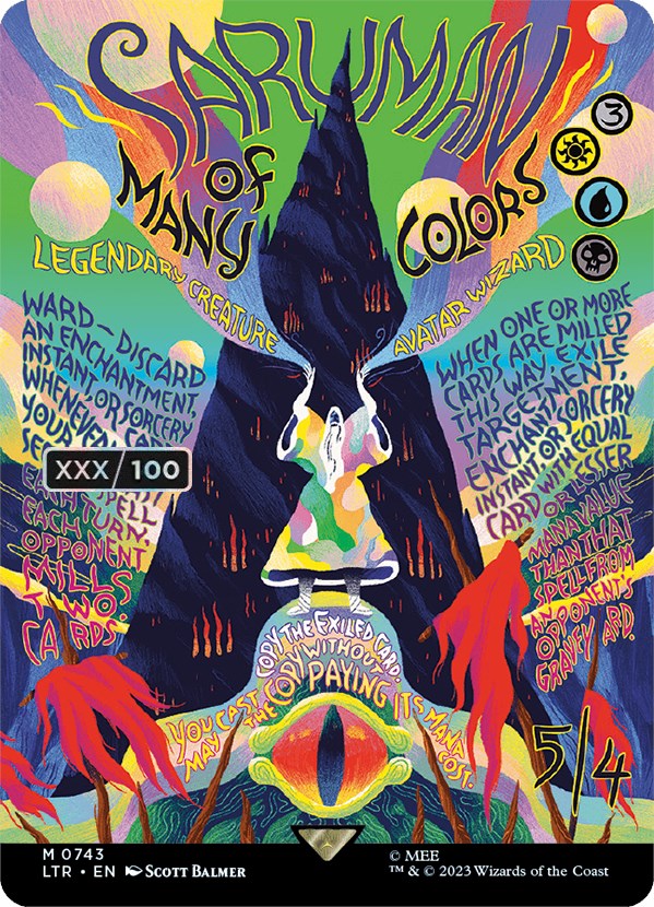 Saruman of Many Colors (Borderless Poster) (Serialized) [The Lord of the Rings: Tales of Middle-Earth] | Fandemonia Ltd