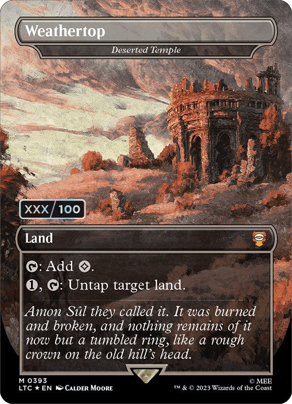 Weathertop - Deserted Temple (Serialized) [The Lord of the Rings: Tales of Middle-Earth Commander] | Fandemonia Ltd