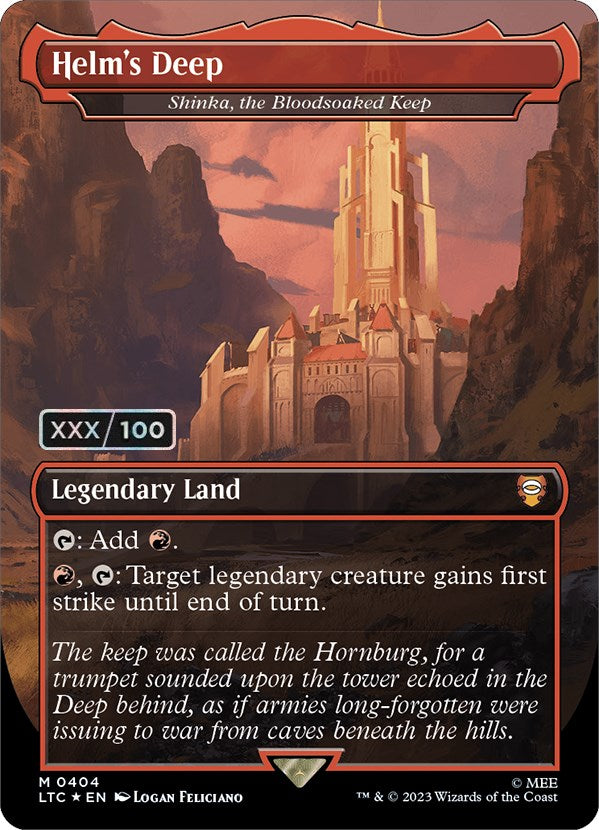 Helm's Deep - Shinka, the Bloodsoaked Keep (Serialized) [The Lord of the Rings: Tales of Middle-Earth Commander] | Fandemonia Ltd