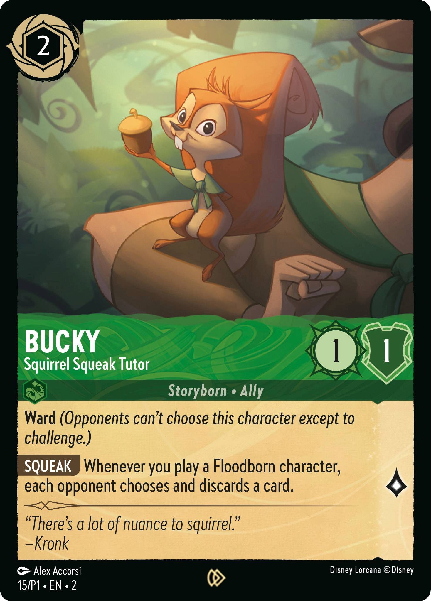 Bucky - Squirrel Squeak Tutor (15) [Promo Cards] | Fandemonia Ltd