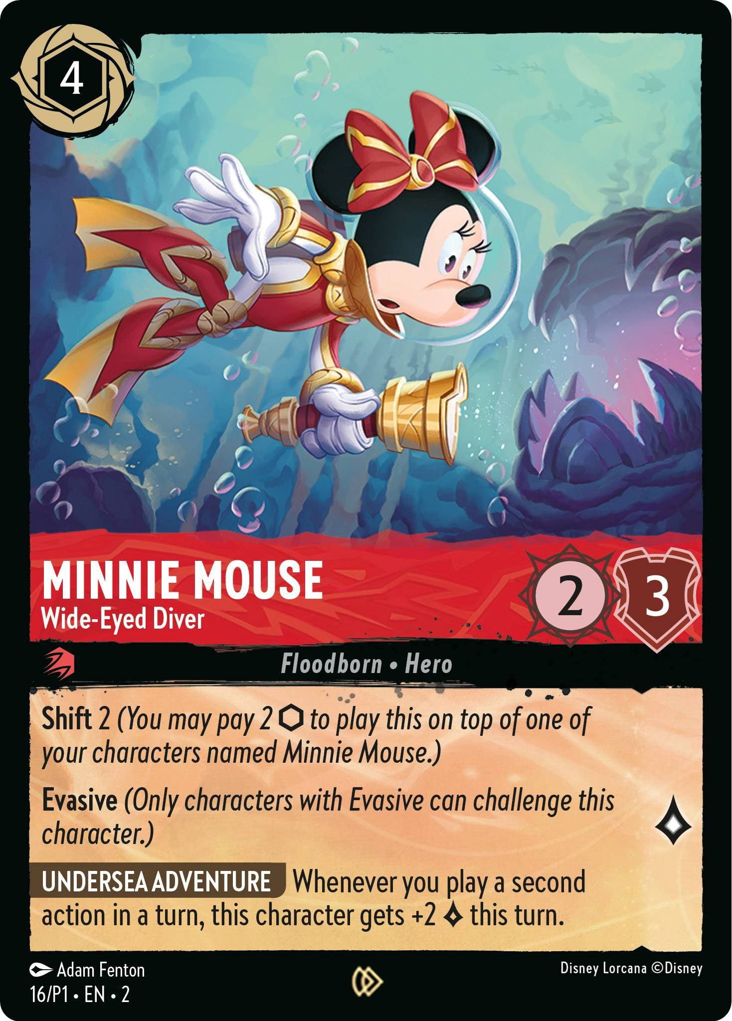 Minnie Mouse - Wide-Eyed Diver (16) [Promo Cards] | Fandemonia Ltd