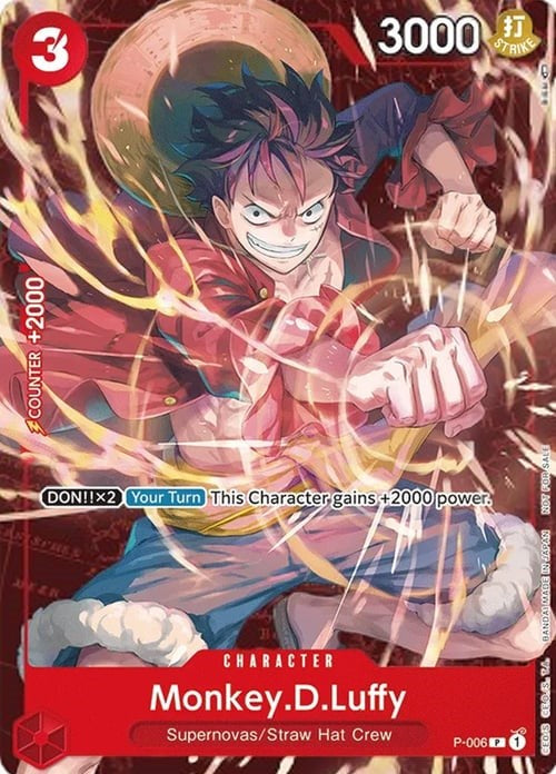 Monkey.D.Luffy (P-006) (Retail Promo) [One Piece Promotion Cards] | Fandemonia Ltd