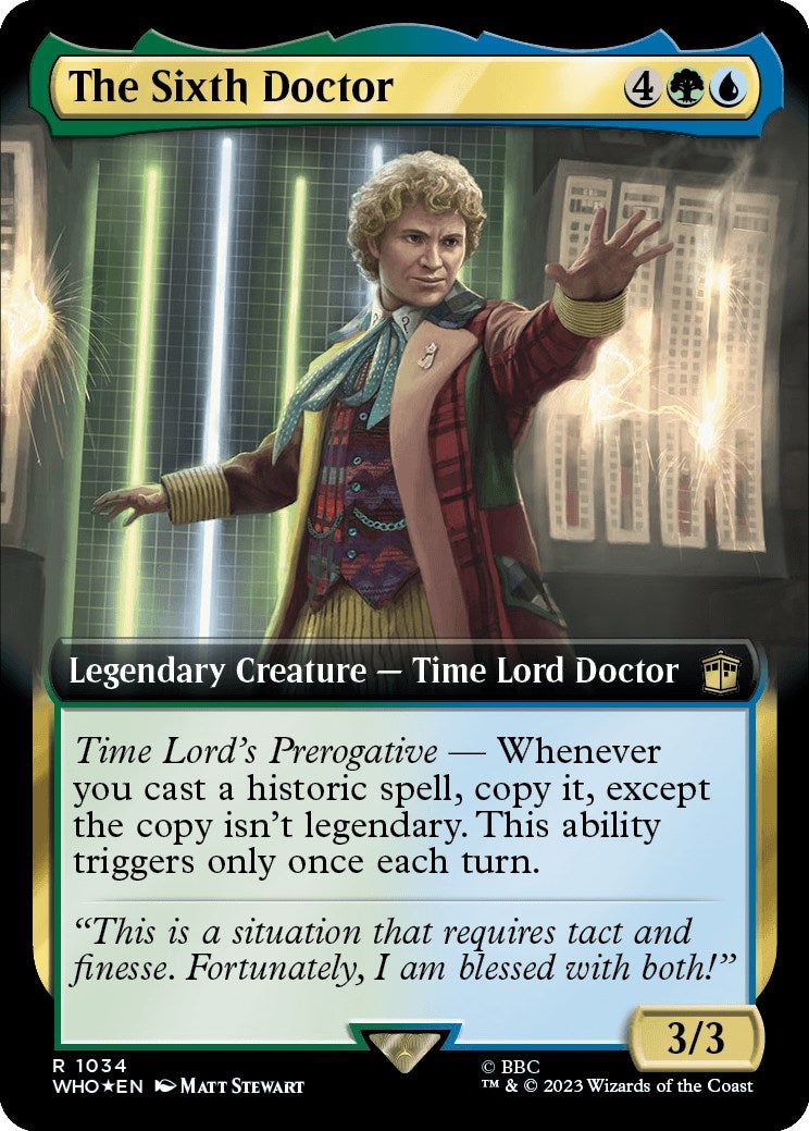 The Sixth Doctor (Extended Art) (Surge Foil) [Doctor Who] | Fandemonia Ltd