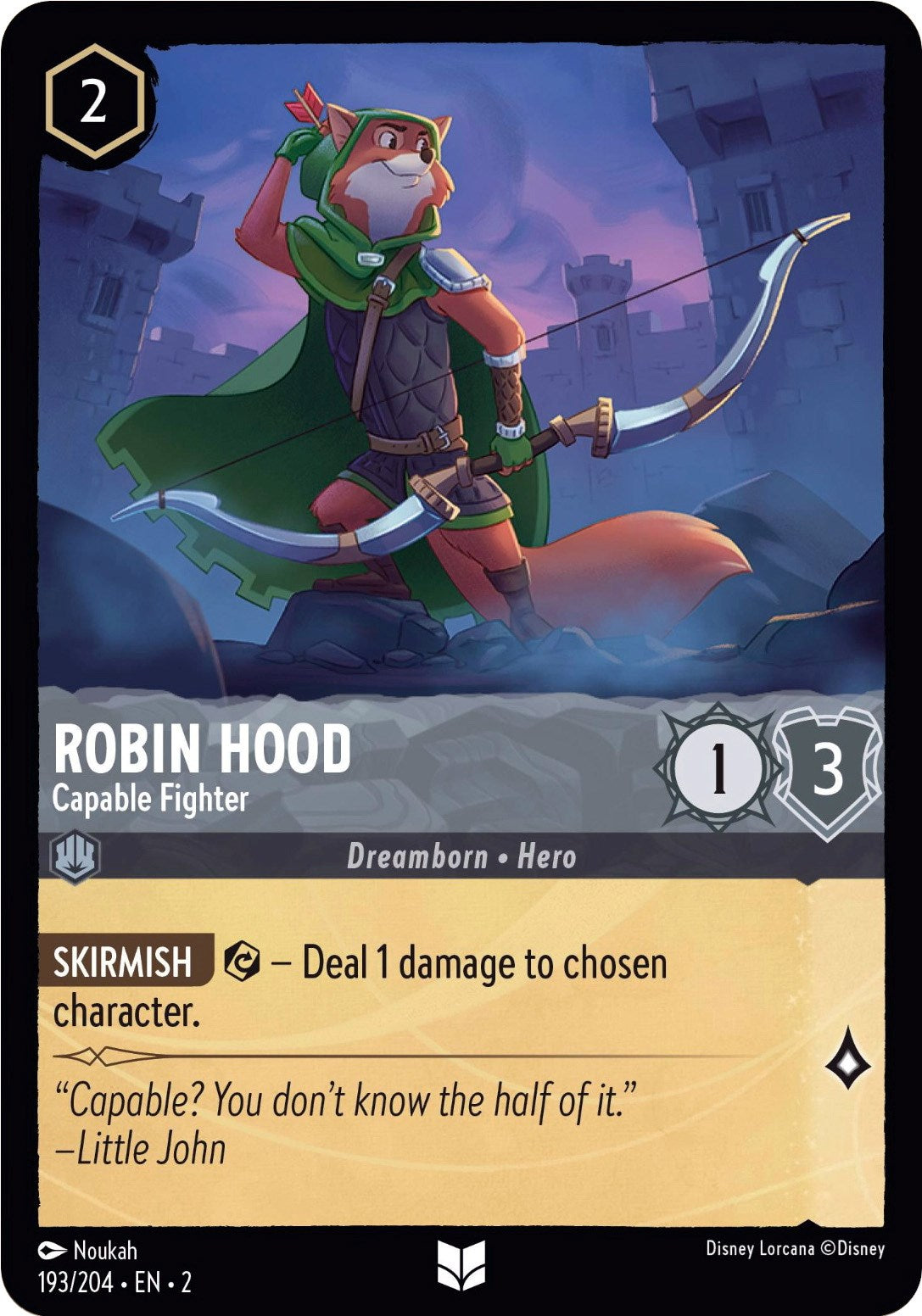 Robin Hood - Capable Fighter (193/204) [Rise of the Floodborn] | Fandemonia Ltd