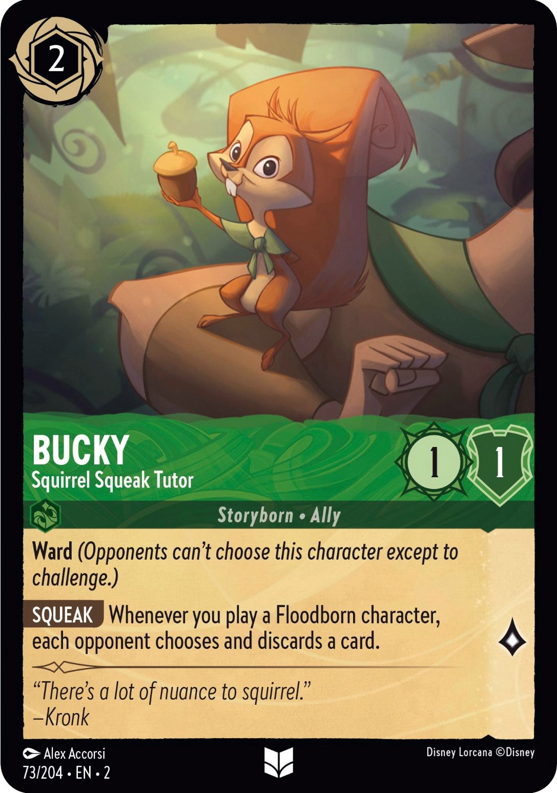 Bucky - Squirrel Squeak Tutor (73/204) [Rise of the Floodborn] | Fandemonia Ltd