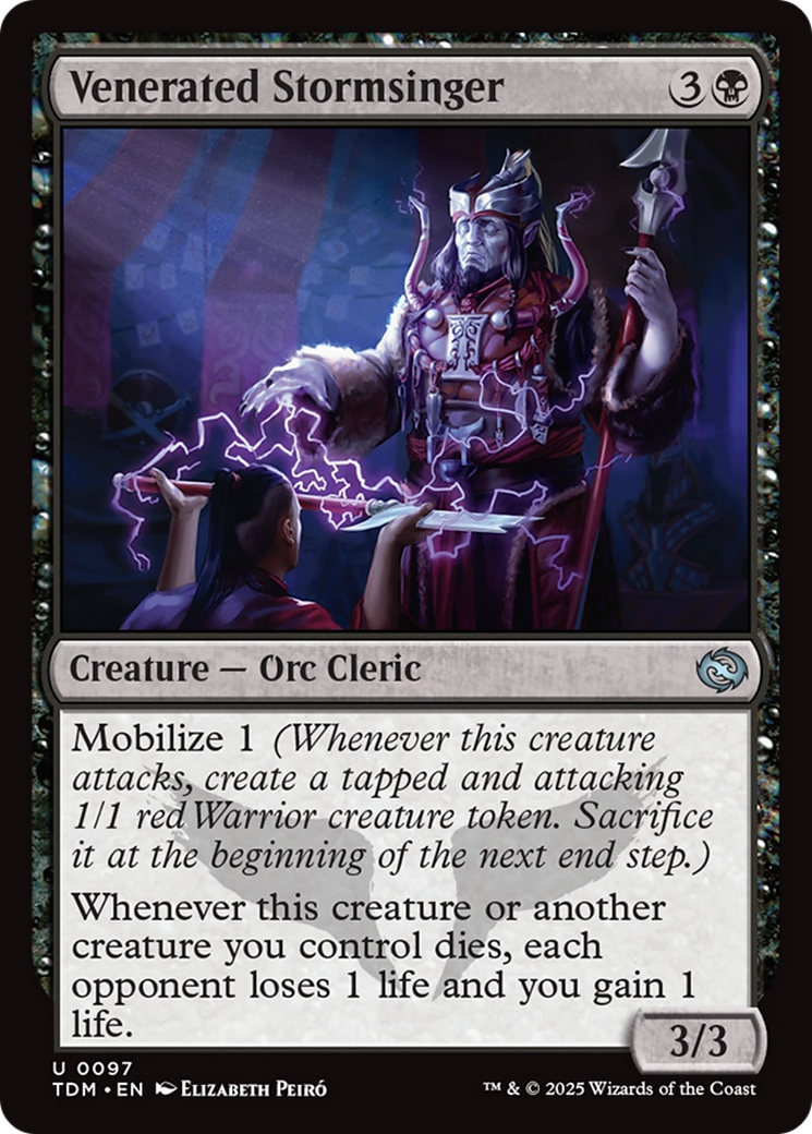 Venerated Stormsinger [Tarkir: Dragonstorm] | Fandemonia Ltd