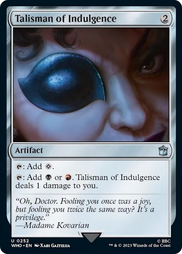 Talisman of Indulgence [Doctor Who] | Fandemonia Ltd