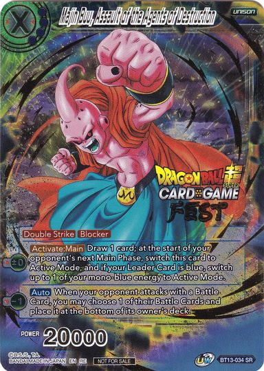 Majin Buu, Assault of the Agents of Destruction (Card Game Fest 2022) (BT13-034) [Tournament Promotion Cards] | Fandemonia Ltd