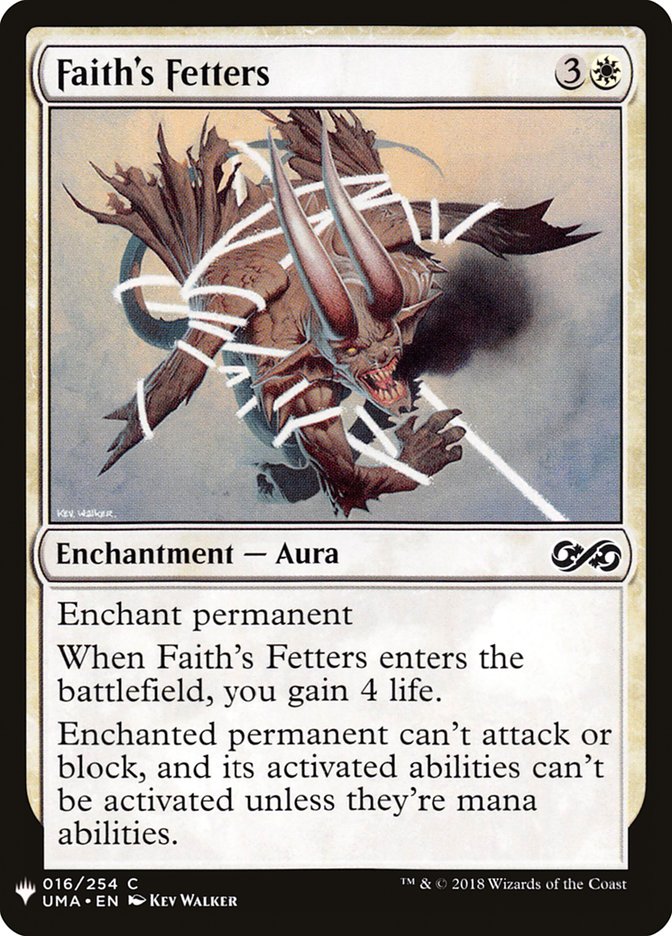 Faith's Fetters [Mystery Booster] | Fandemonia Ltd