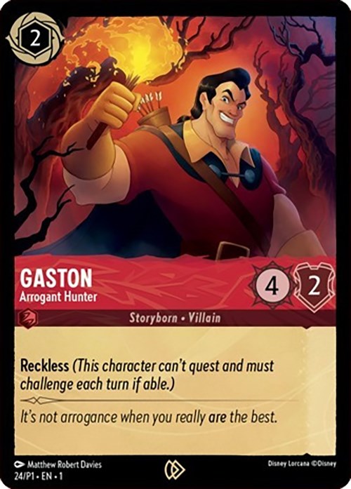 Gaston - Arrogant Hunter (24) [Promo Cards] | Fandemonia Ltd