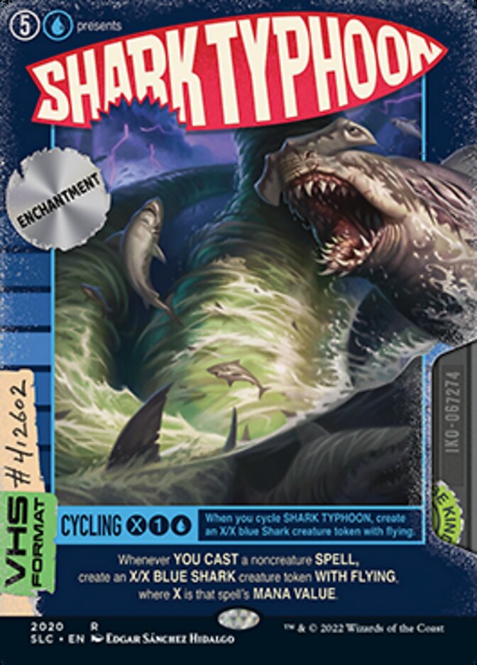 Shark Typhoon (Borderless Alternate Art) [Secret Lair Countdown Kit] | Fandemonia Ltd