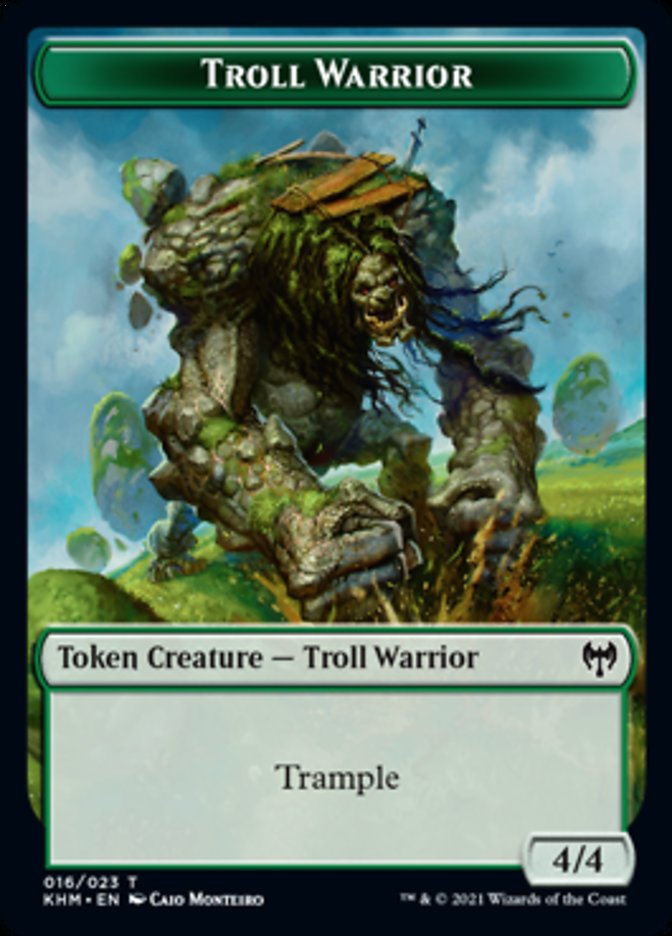 Troll Warrior Token [Kaldheim Tokens] | Fandemonia Ltd