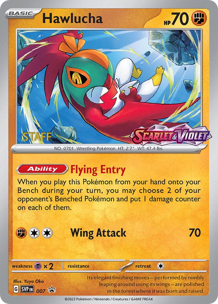 Hawlucha (007) [Staff] [Scarlet & Violet 151] | Fandemonia Ltd