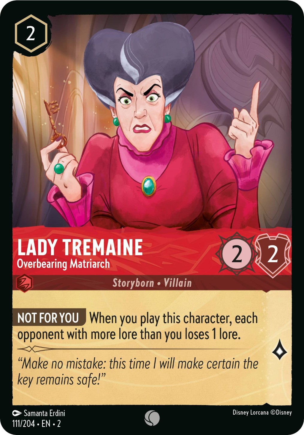 Lady Tremaine - Overbearing Matriarch (111/204) [Rise of the Floodborn] | Fandemonia Ltd