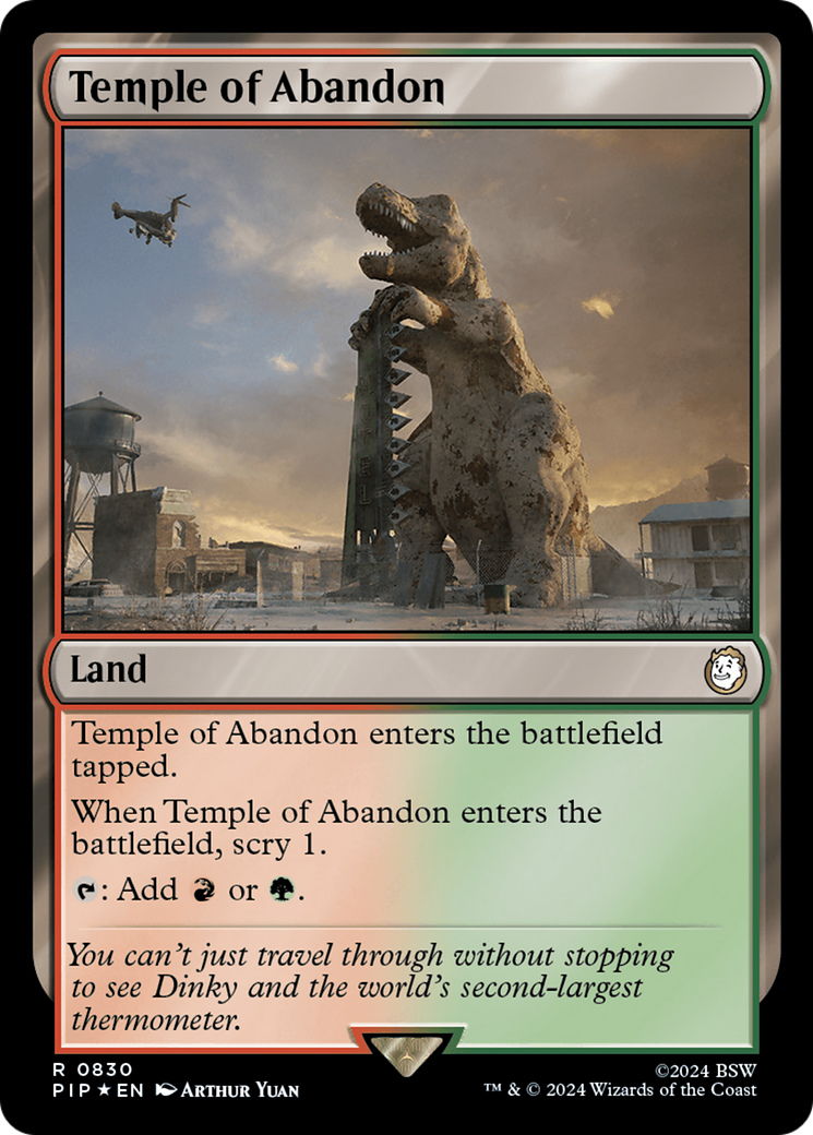Temple of Abandon (Surge Foil) [Fallout] | Fandemonia Ltd