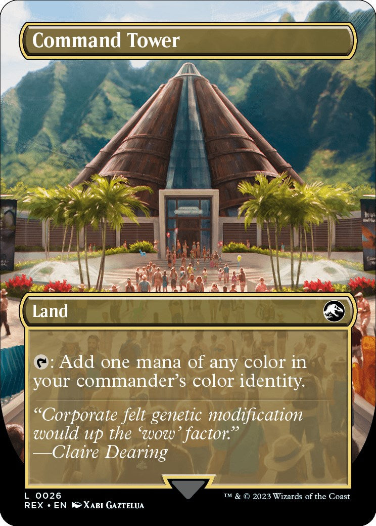 Command Tower // Commander Tower (Borderless) [Jurassic World Collection] | Fandemonia Ltd