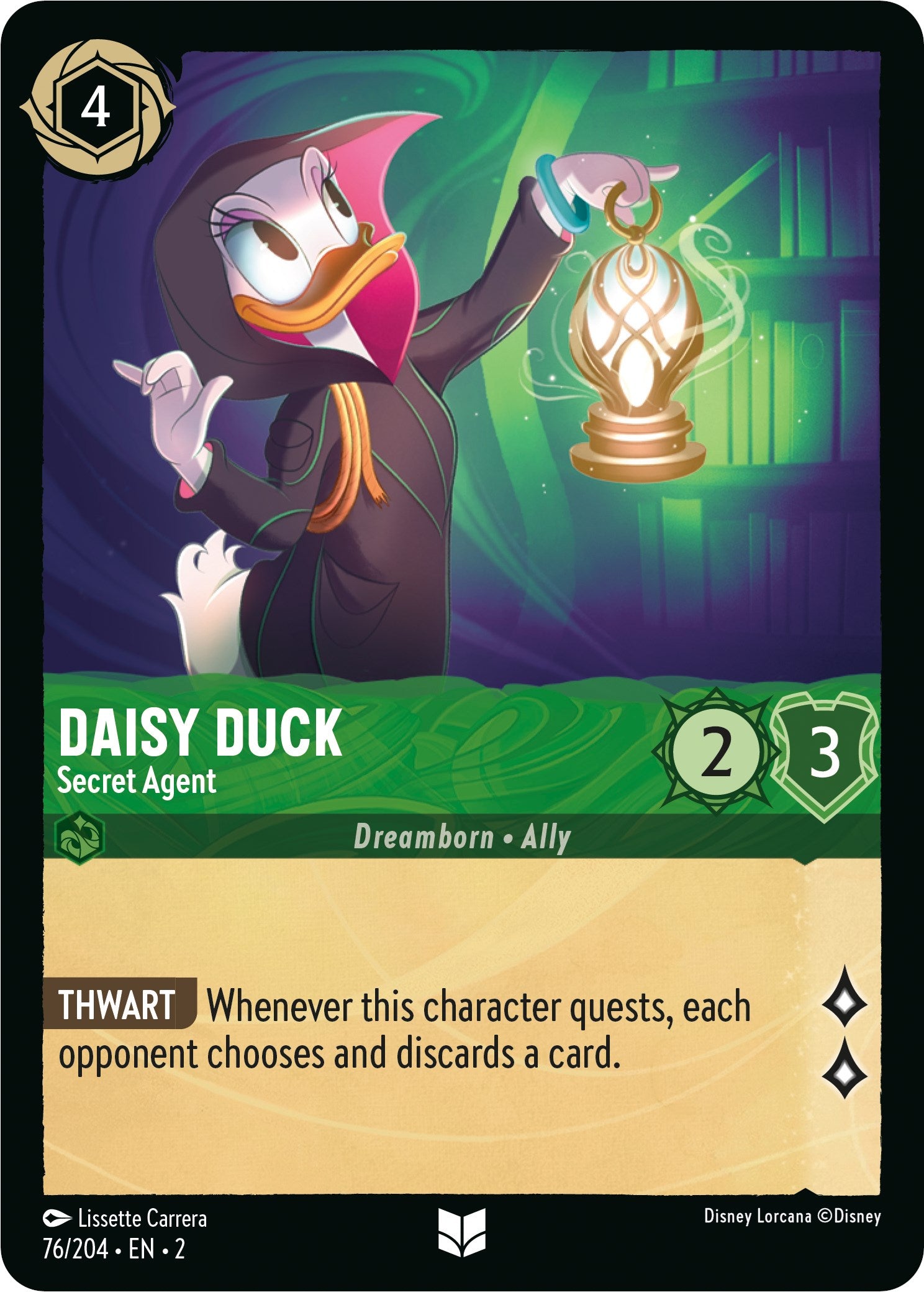 Daisy Duck - Secret Agent (76/204) [Rise of the Floodborn] | Fandemonia Ltd