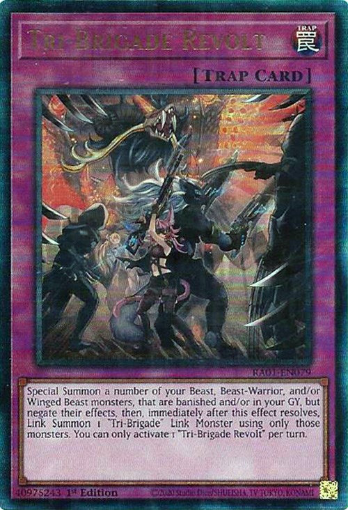 Tri-Brigade Revolt [RA01-EN079] Prismatic Ultimate Rare | Fandemonia Ltd