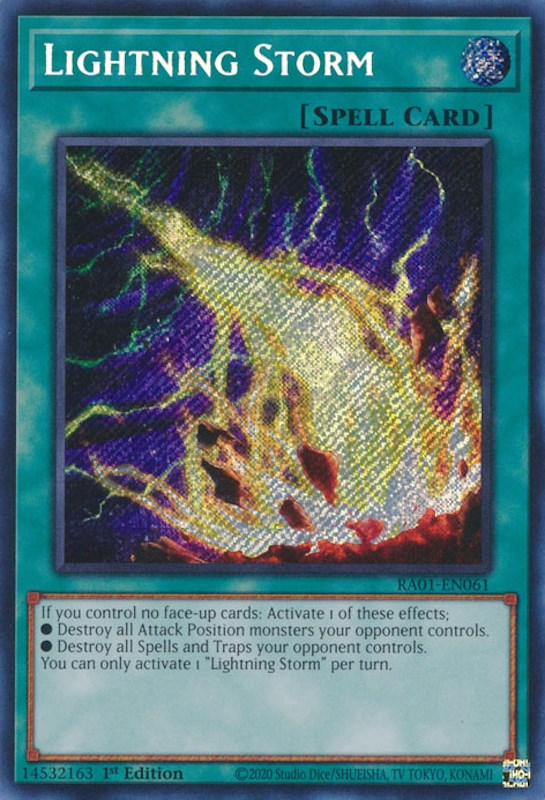 Lightning Storm [RA01-EN061] Secret Rare | Fandemonia Ltd