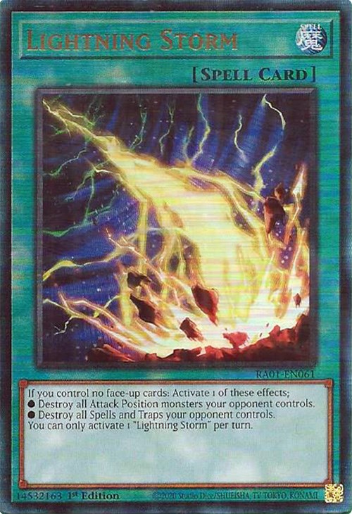 Lightning Storm [RA01-EN061] Prismatic Ultimate Rare | Fandemonia Ltd