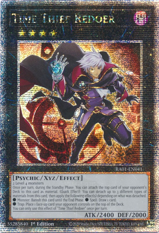 Time Thief Redoer [RA01-EN041] Quarter Century Secret Rare | Fandemonia Ltd