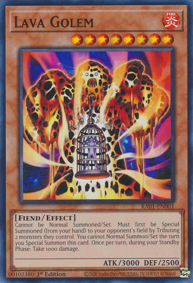 Lava Golem [RA01-EN001] Super Rare | Fandemonia Ltd
